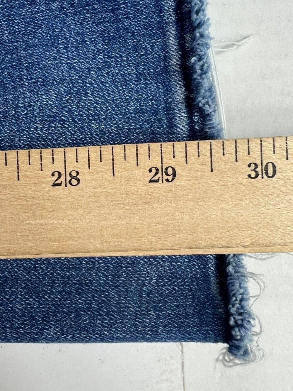 American Eagle Jeans Women 28x29* Super High Rise Flare Blue Stretch Denim Tag 6 - Picture 12 of 16